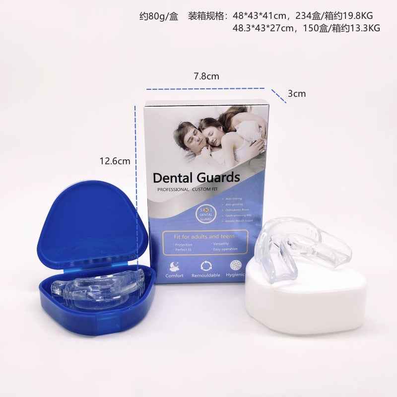 Anti-teeth grinding and anti-snoring mouth guards Gel mouth guards Sports mouth guards Silicone mouth guards Small anti-snoring two triangular tooth boxes