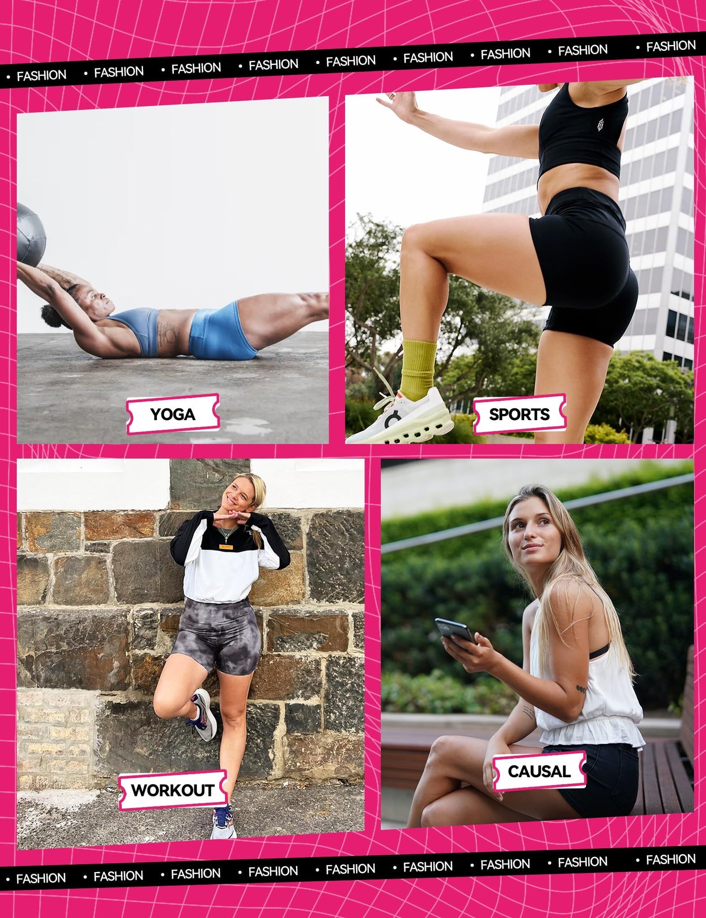 Yoga Pants - Three Points High Waist (3 Pieces)