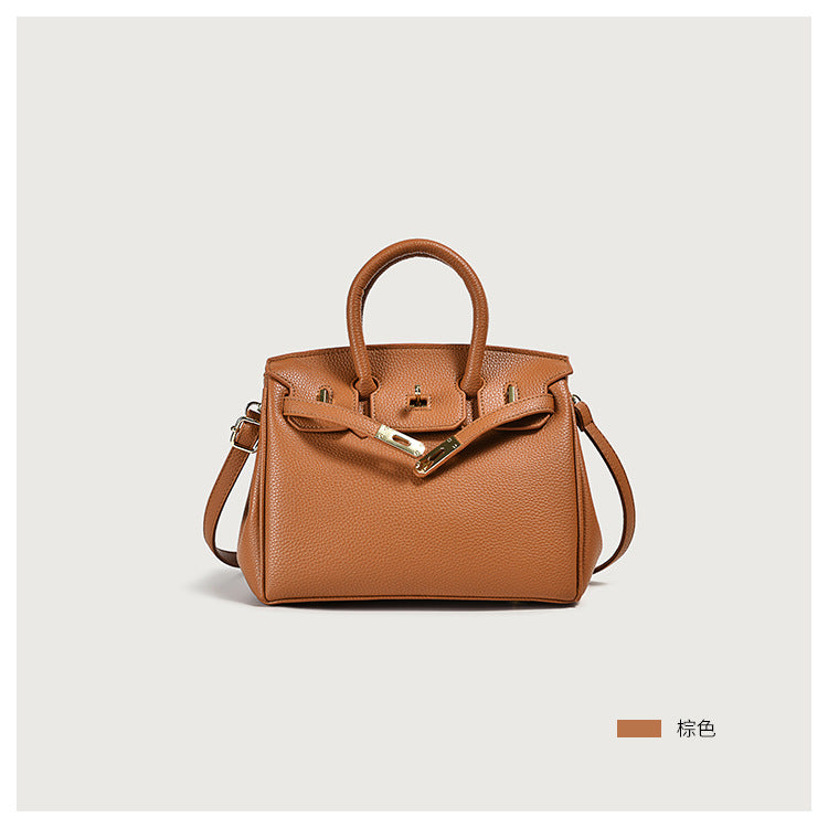 Pu Leather Ladies Hand Bags Tote Bags Vegan Top Handle Female Classic Handbags For Women Luxury brown