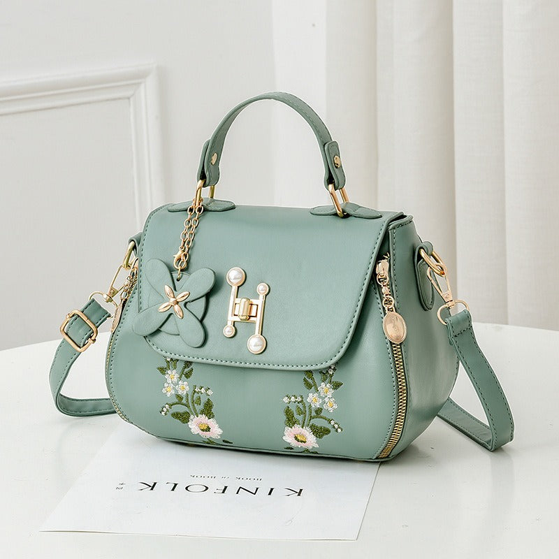 Bags for women Fashion Bucket Bags Single Shoulder Messenger Bags Internet Celebrity Bags Temperament All-match Handbags Green