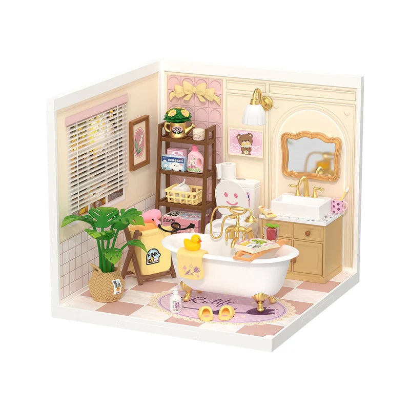 Rolife Pop Bubble Bathroom Plastic DIY Miniature House