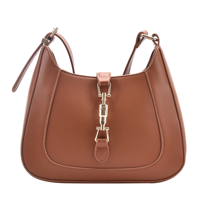Top Quality Luxury Brand Purses and Handbags Designer Leather Shoulder Crossbody Bags for Women Fashion Underarm Sac A Main New Brown 26cm-21cm-6cm
