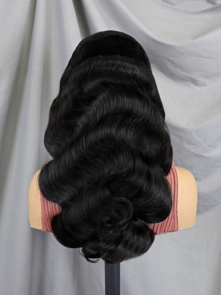 6x4 Density Virgin Human Hair Wigs For Black Women Vietnamese Raw Hair Transparent Lace Front Pre-Plucked Bleached Knots Body wave