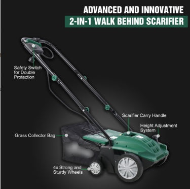 Garden Scarifier, 2-in-1