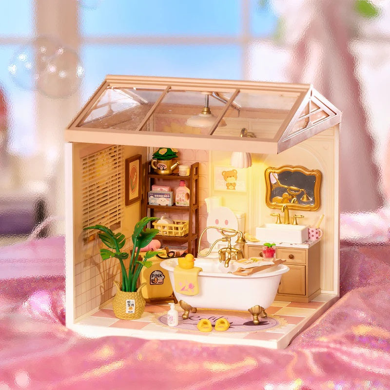 Rolife Pop Bubble Bathroom Plastic DIY Miniature House