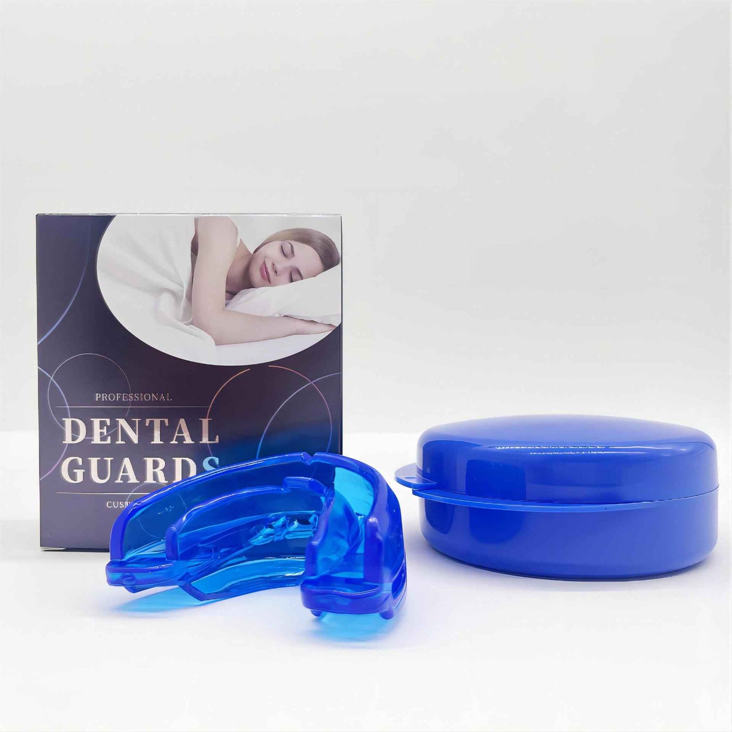 Anti-teeth grinding and anti-snoring mouth guards Gel mouth guards Sports mouth guards Silicone mouth guards Large blue