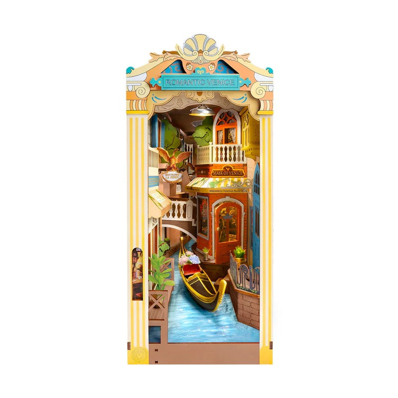 Rolife Romantic Venice DIY Book Nook Shelf Insert Kit