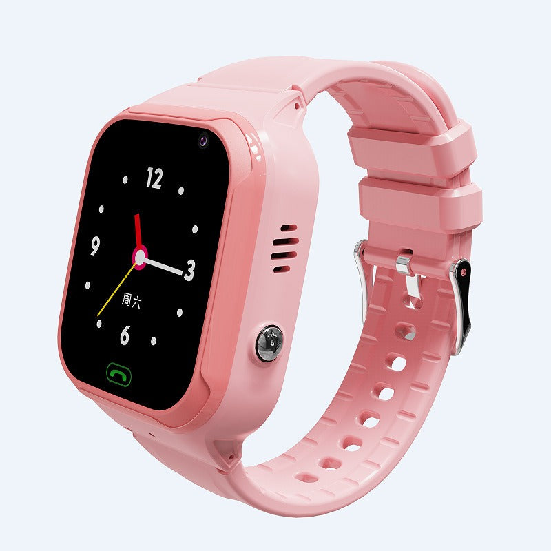 LT36 4G Kids Smart Watch WIFI LBS SOS Clock Kids Watch Video Call Chat Phone Wach Remote Monitoring IP67 Waterproof Smartwatch Pink