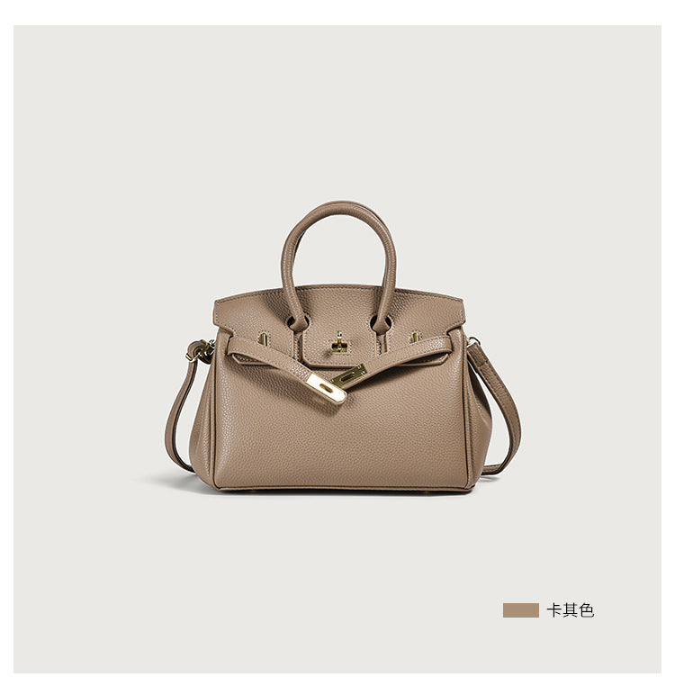 Pu Leather Ladies Hand Bags Tote Bags Vegan Top Handle Female Classic Handbags For Women Luxury Khaki