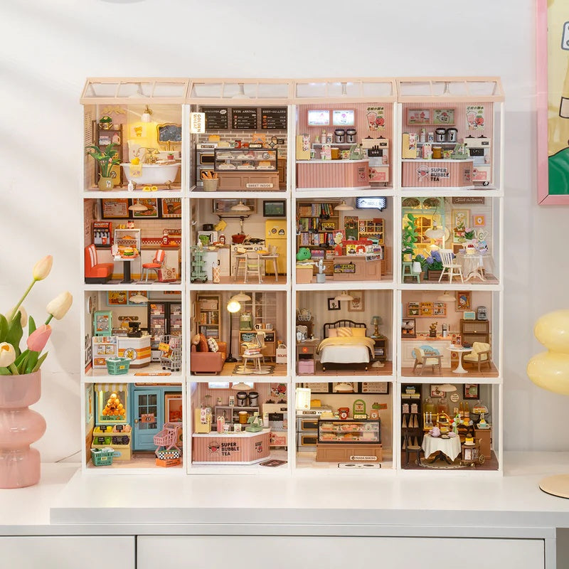 Rolife Pop Bubble Bathroom Plastic DIY Miniature House
