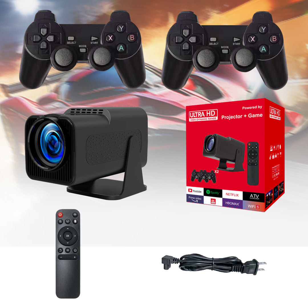 Mp3 Games 32Gb F600 Projector Draagbare Draadloze 4K Full Hd Video Lcd 1080P Home Android 180 Graden Pk Hy320 Outdoor Projector HY320 Projector + Game UK