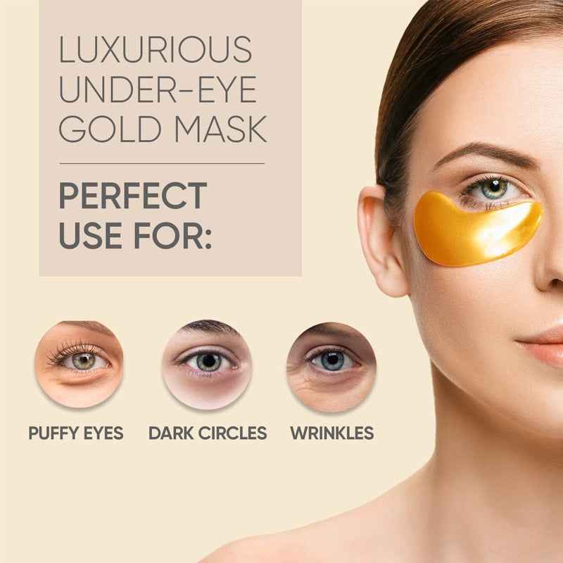 GOLD EYE MASK Gold eye mask to remove eye bags, reduce fine lines and moisturize eye patches
