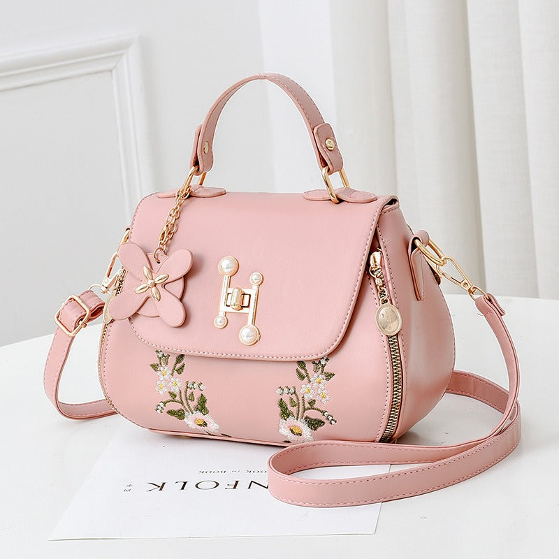 Bags for women Fashion Bucket Bags Single Shoulder Messenger Bags Internet Celebrity Bags Temperament All-match Handbags Pink