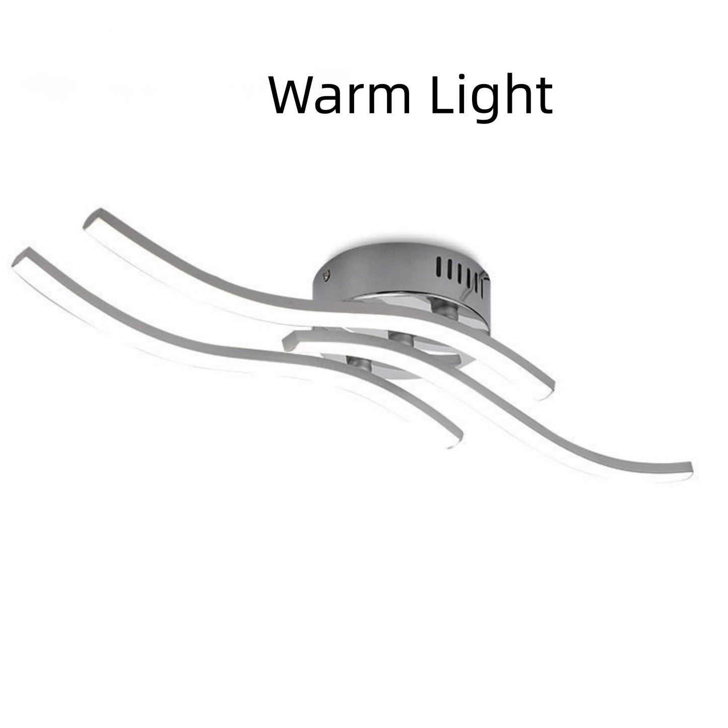 Ceiling Lamp Living Room Balcony Bedroom Lighting Warm Light Three wave lights 18W