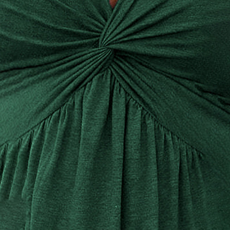 Bust Knot Detail & Waist-Defining Summer Dress