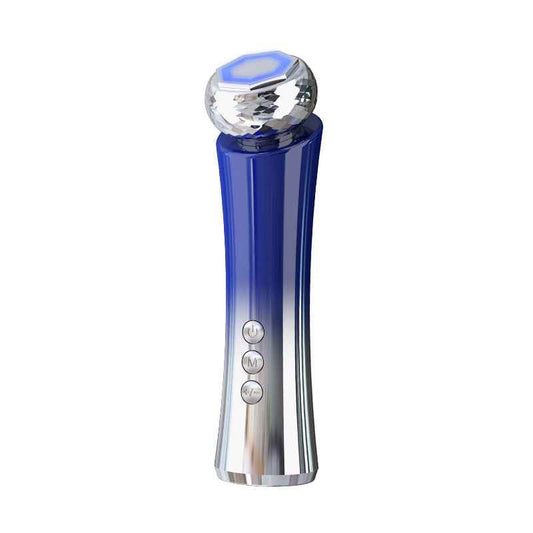 Portable Microcurrent Facial Device Lifting Tighten Wrinkle Removal Skin Care Whitening Handheld Facial Massager Blue
