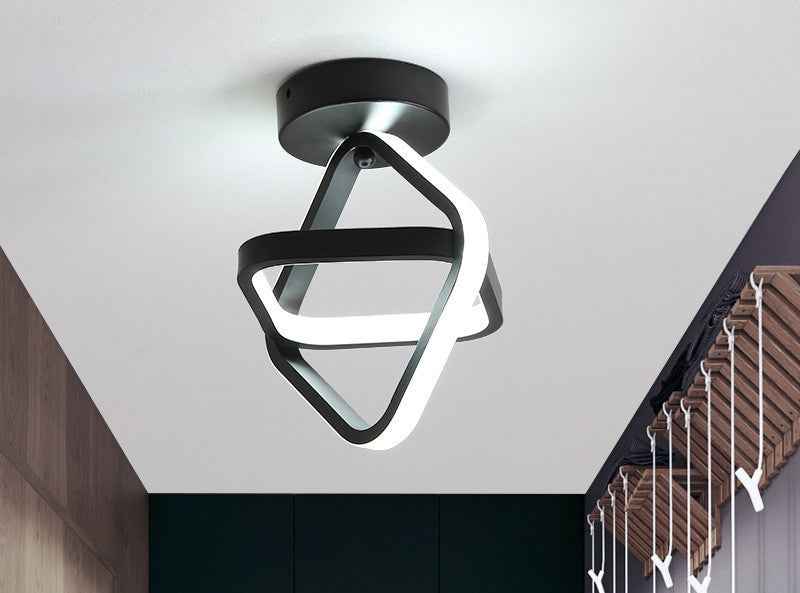 Aisle Light Corridor Light Nordic Led Simple Modern Cloakroom Light Creative Simple Entrance Hallway Black 1
