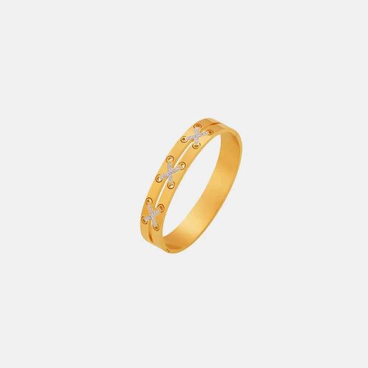 18K Gold-Plated Czech Diamond Bracelet