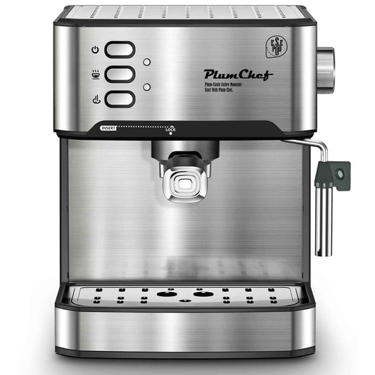 Professional Espresso Machine With Milk Frother, Single & Double Shot,