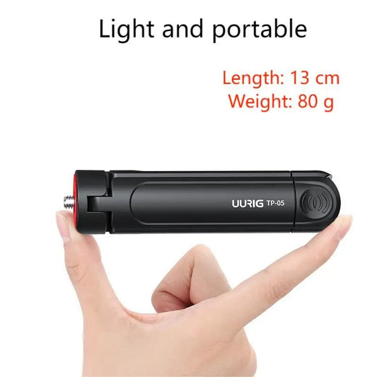 Introduction to Mobile Photography uurig TP-05 Mini Extended Tripod with Phone Clip Tripod black