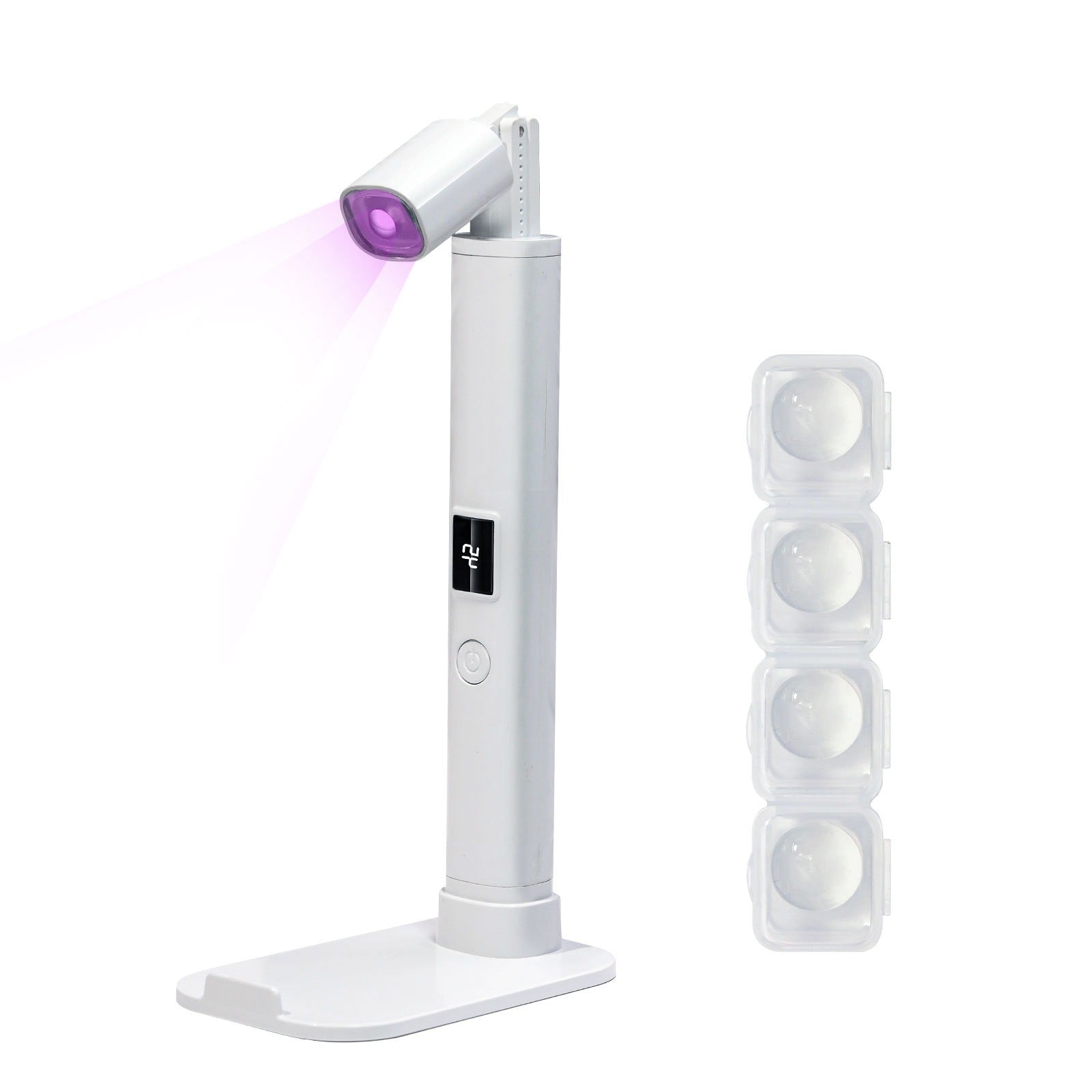 Mini UV Nail Lamp Dryer Machine Portable USB Rechargeable LED Nail Quick Drying Light Handheld Manicure Lamp For Gel Varnish WHITE