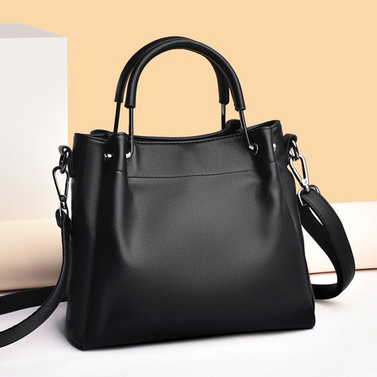 Leisure Soft Leather Bucket Bag [ Free Shipping 5 - 7 Days ]