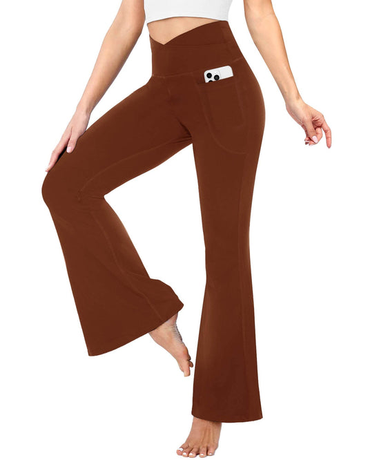 Flare Leggings For Women With Pockets