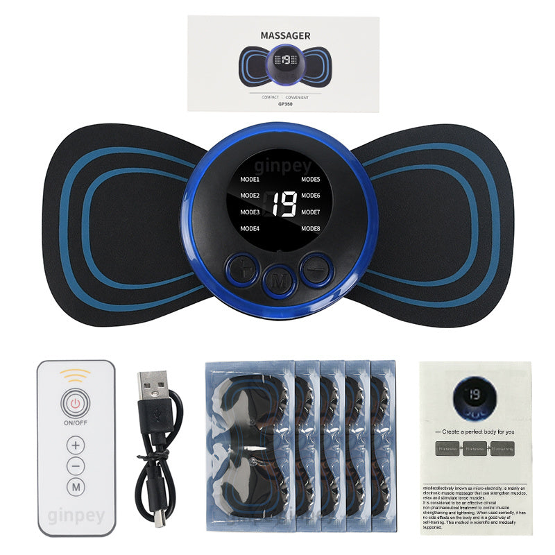 Shoulder And Neck Massager 8modes19gears Black USB