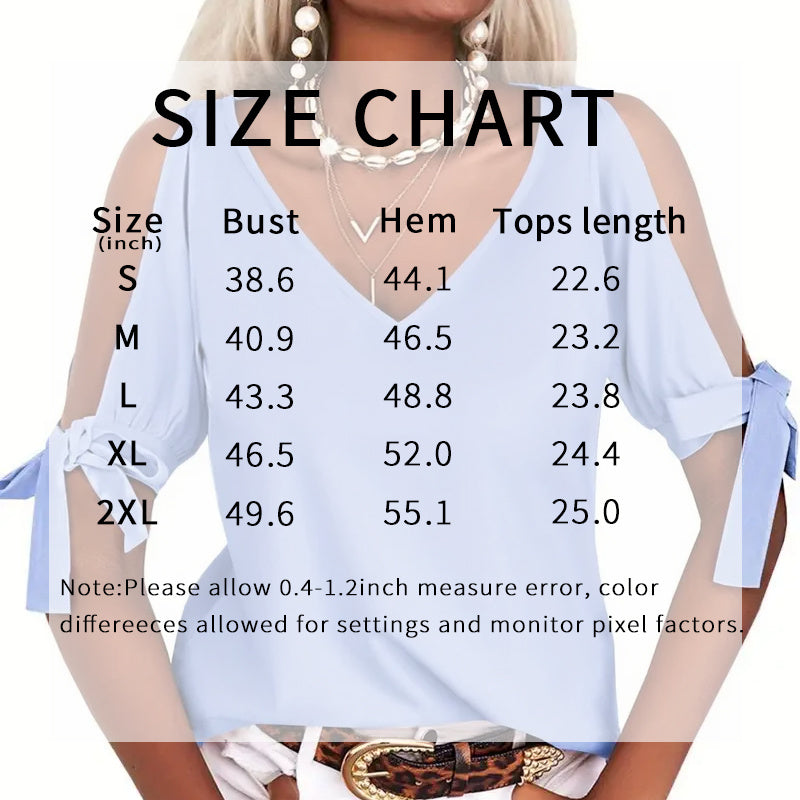 Womens Summer Cold Shoulder Tops [ Free Shipping 5-7 Days ]