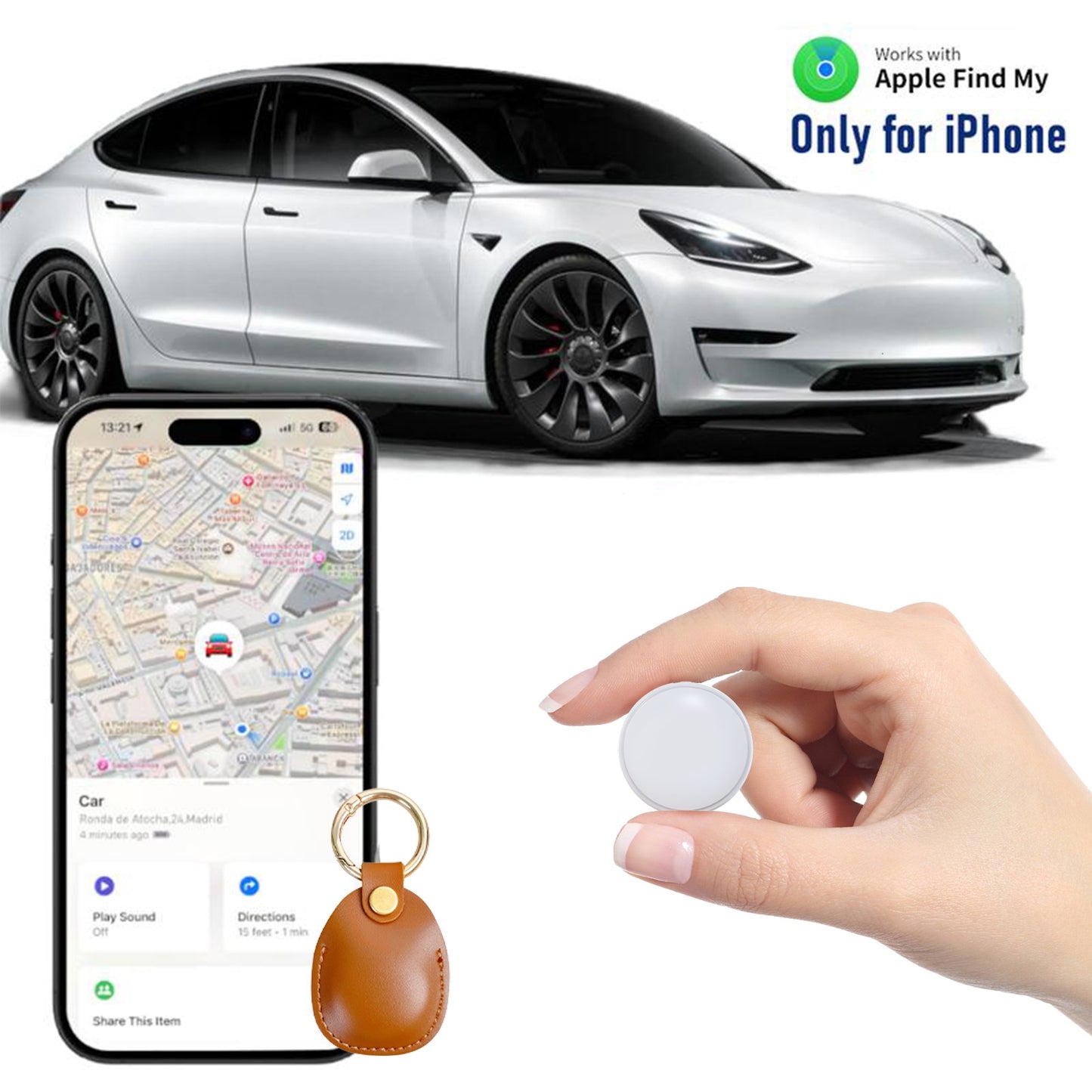 Energy Tracker, 365 Days Battery Life, Compatible With IPad, IPhone, Android, Remote Camera Control And Alarm Anti-lost Device, Suitable For Keys, Wallets, Pets, Luggage