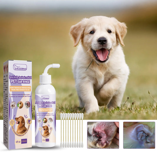 Gentle Pet Ear Cleaning Solution with Coconut Oil & Chrysanthemum – Safe, Soothing, Odorless Care for Healthy Ears default title