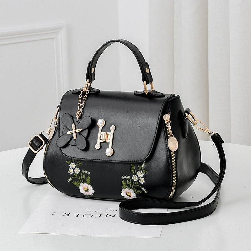 Bags for women Fashion Bucket Bags Single Shoulder Messenger Bags Internet Celebrity Bags Temperament All-match Handbags Black