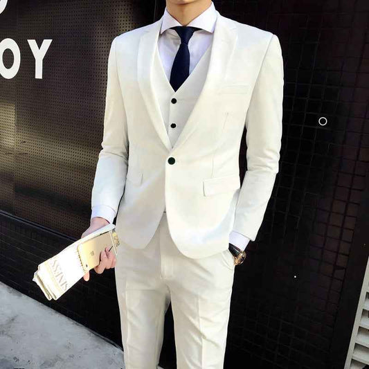 [FREE SHIPPING] Business Professional 3 Piece Suit