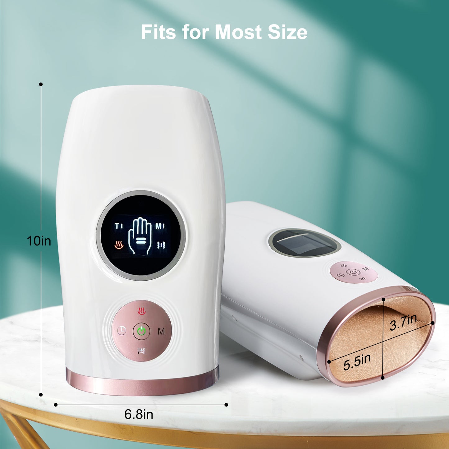 3-Speed Hand Massager With Heat, Air Compression [aFree Shipping] Whiet