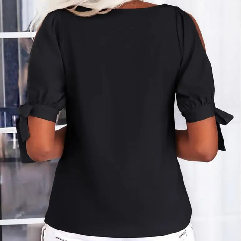 Womens Summer Cold Shoulder Tops [ Free Shipping 5-7 Days ]
